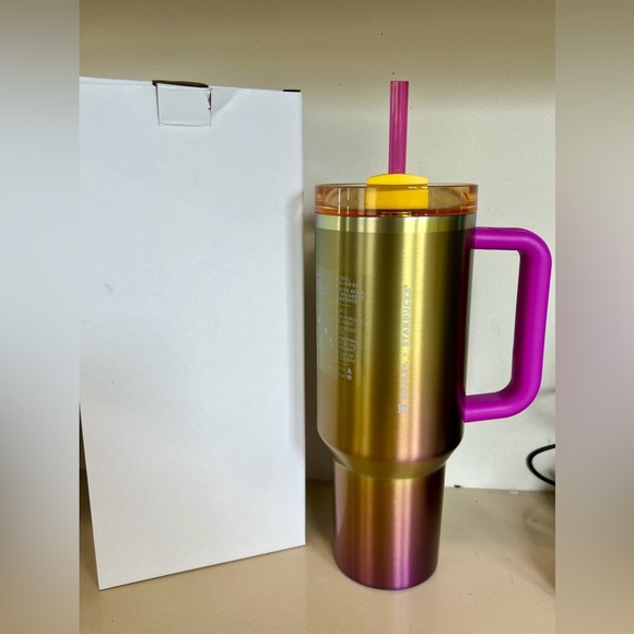 Starbucks x Stanley 🌈 40 Oz Summer Iridescent Rainbow, New With Original Boxl - Picture 1 of 4